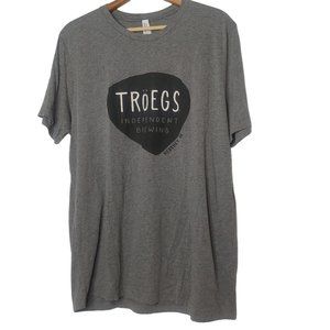 Tröegs Independent Brewing Company Mens XL T Shirt Gray Craft Beer Hershey PA